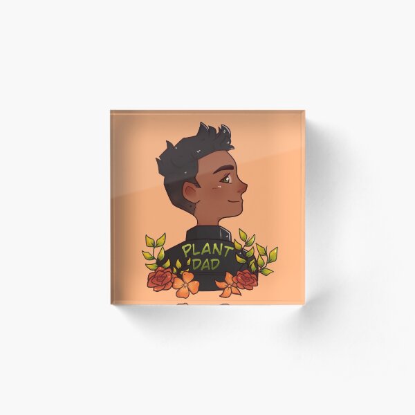 Badass Plant Dad Acrylic Block