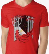 In den Wald T-Shirt mit V-Ausschnitt für Männer
