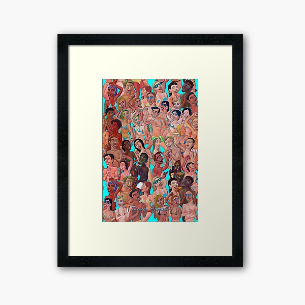 Vista previa del artículo con la obra «Bailando en la playa 1», diseñado y vendido por Diego Manuel Rodriguez.