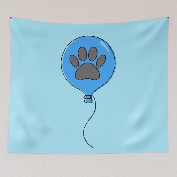 Item preview, Puppy Paw Print Blue Balloon  designed and sold by Almdrs.