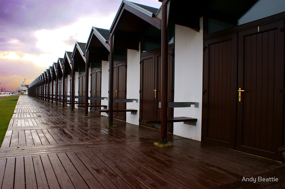 Bridlington beach huts by Andy Beattie