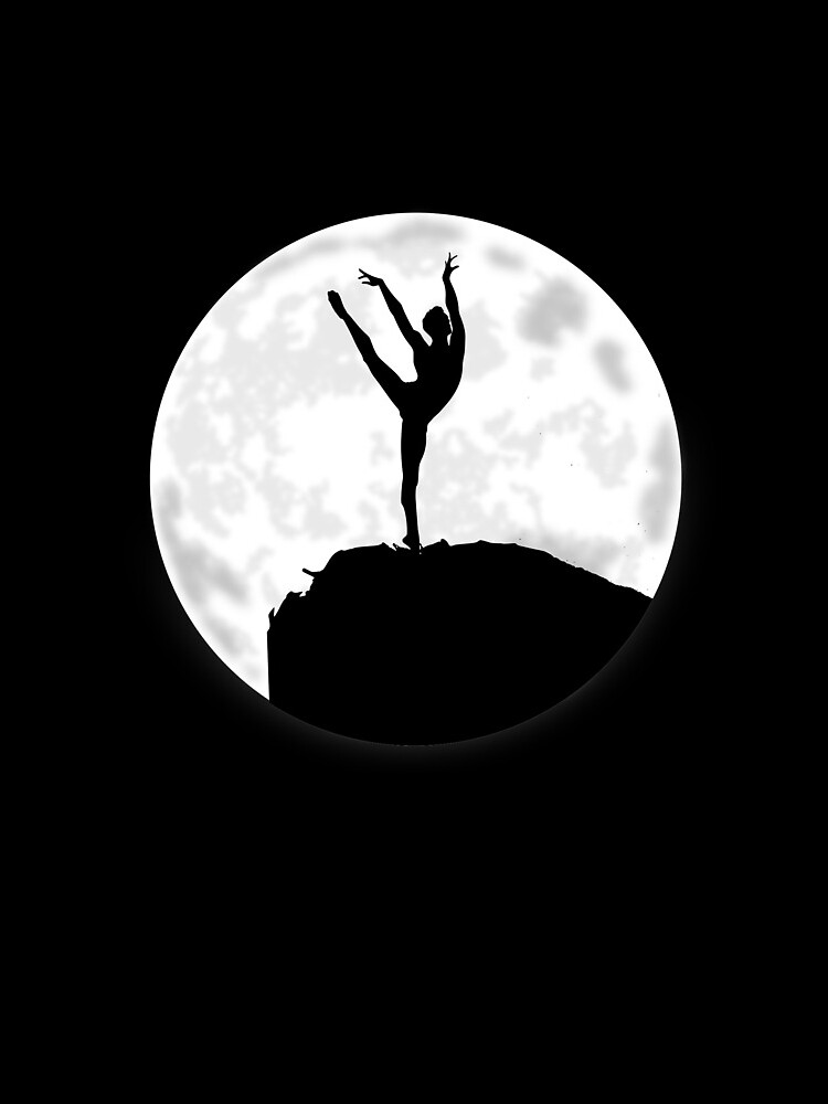 Male Ballet Dancer Under The Moon by troy1969
