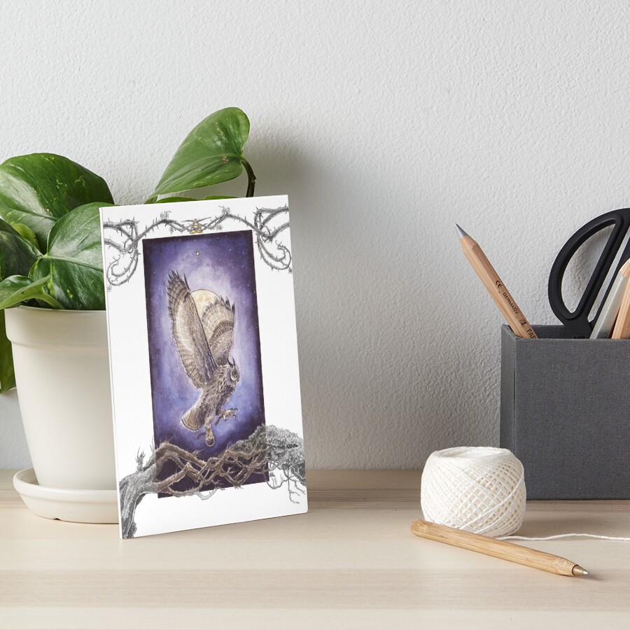 Bearing Three Hallowed Wings Art Board Print