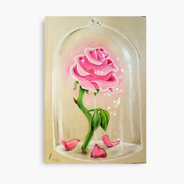 Huis Beauty And The Beast Disney Magical Glass Jar Poster Red Rose Canvas Picture Luxclusif Com