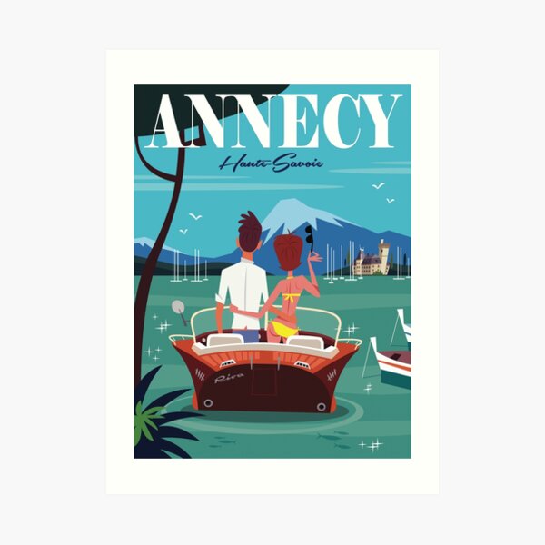Lac d'Annecy poster Art Print