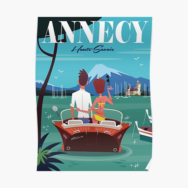 Lac d'Annecy poster Poster