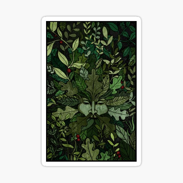Item preview, The Green Man Slumbers designed and sold by katherineblower.