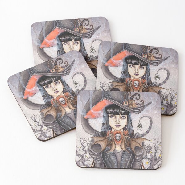 Bat Tea Coasters (Set of 4)