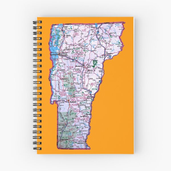 Item preview, Hoja de ruta de Vermont designed and sold by Havocgirl.