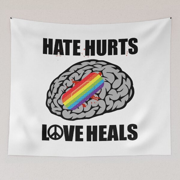 Aperçu de l'œuvre HATE HURT LOVE HEALS créée et vendue par Dwarf-Monkey.