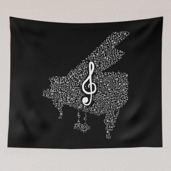 Item preview, Piano clef note pianist piano gift designed and sold by Weilichesmag.