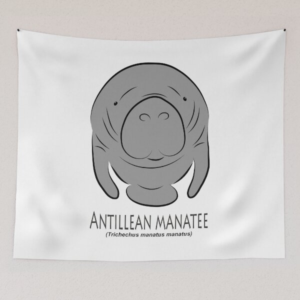 Item preview, Antillean manatee designed and sold by The Sleepy Monito.