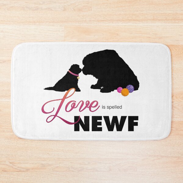 Item preview, Love is spelled NEWF designed and sold by Christine Mullis.