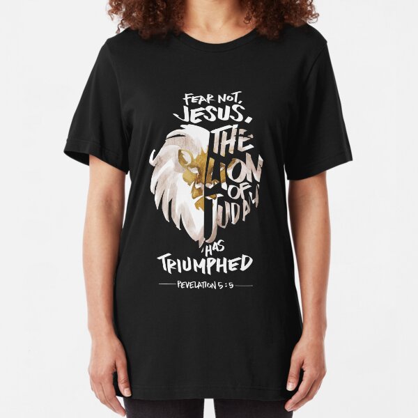 Jesus is the Lion of Judah Christian Fashion Gifts Slim Fit T-Shirt