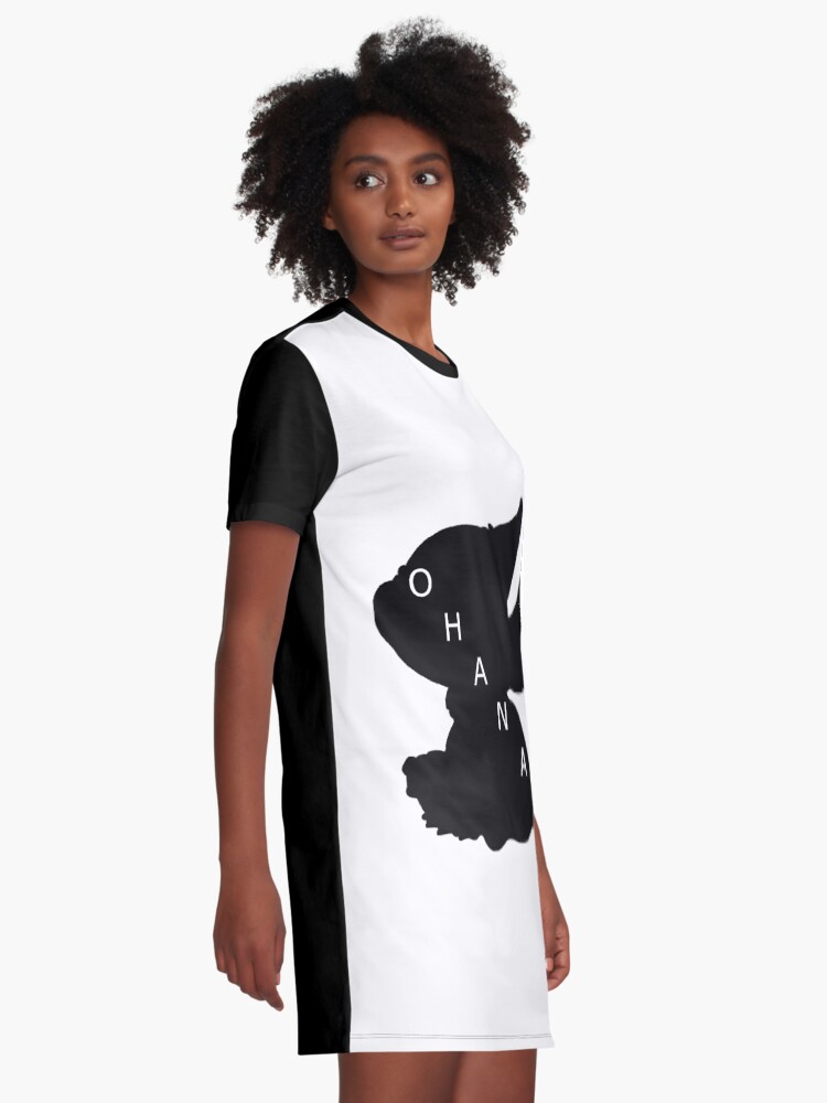 Vista alternativa de Vestido camiseta Stitch ama a Ohana