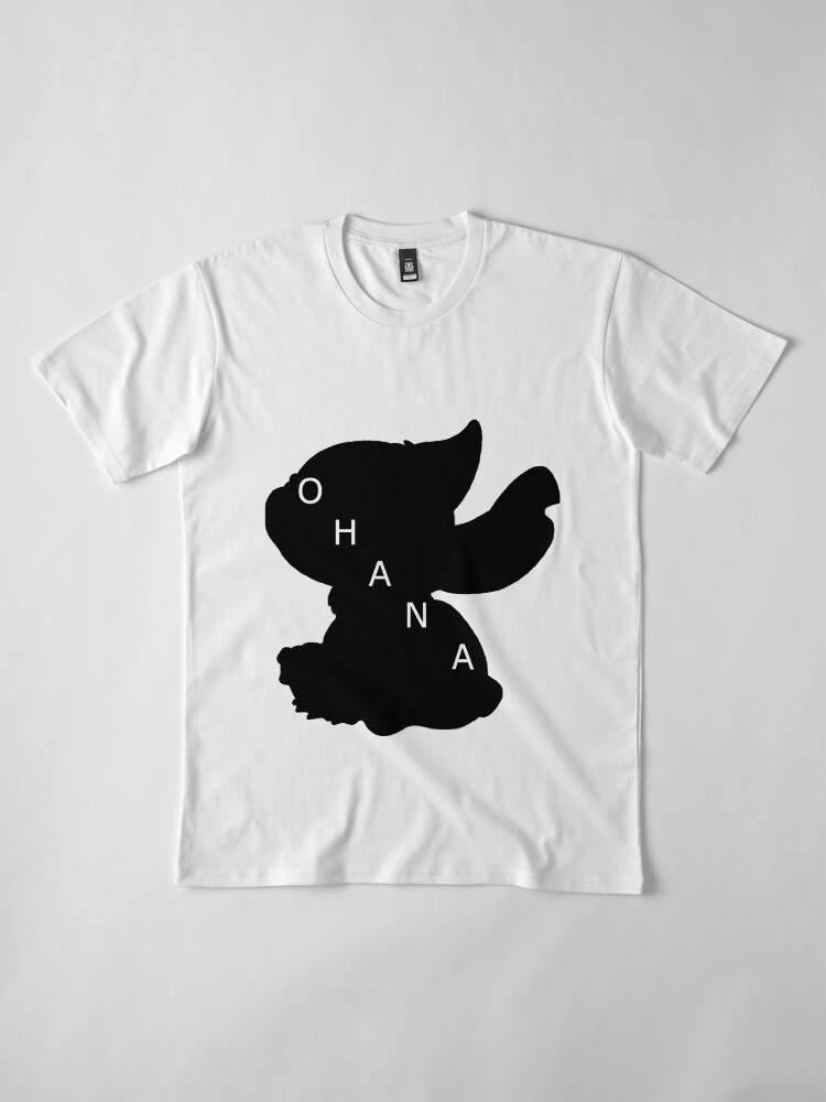 Vista alternativa de Camiseta premium Stitch ama a Ohana