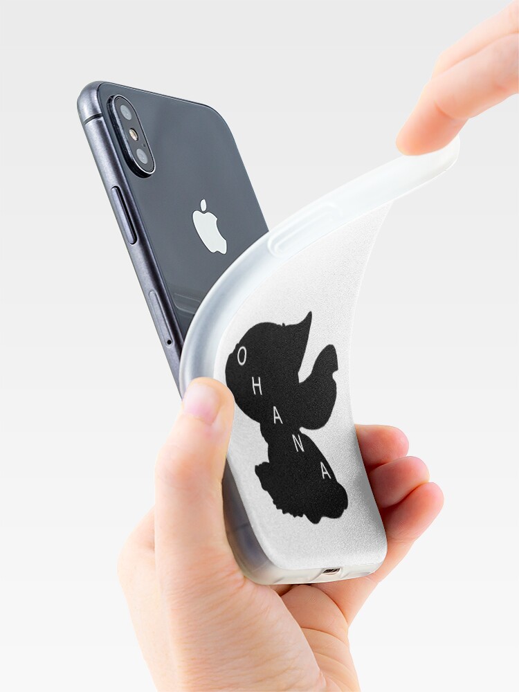 Vista alternativa de Funda y vinilo para iPhone Stitch ama a Ohana