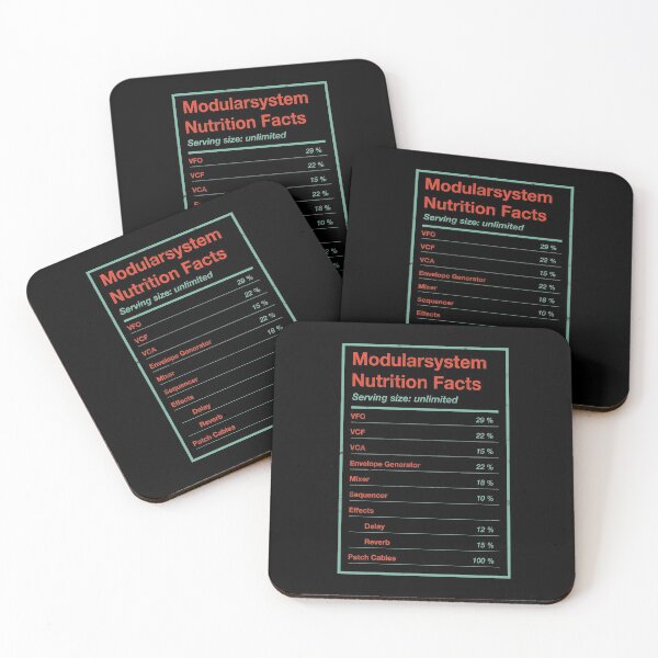 Item preview, Modular System Nutrition Facts Eurorack Synth VCF VCO VCA  design designed and sold by A-Fashion.