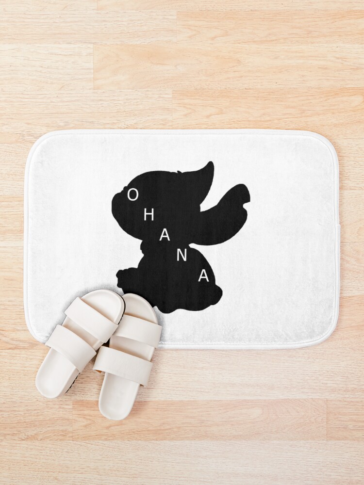 Vista alternativa de Alfombra de baño Stitch ama a Ohana
