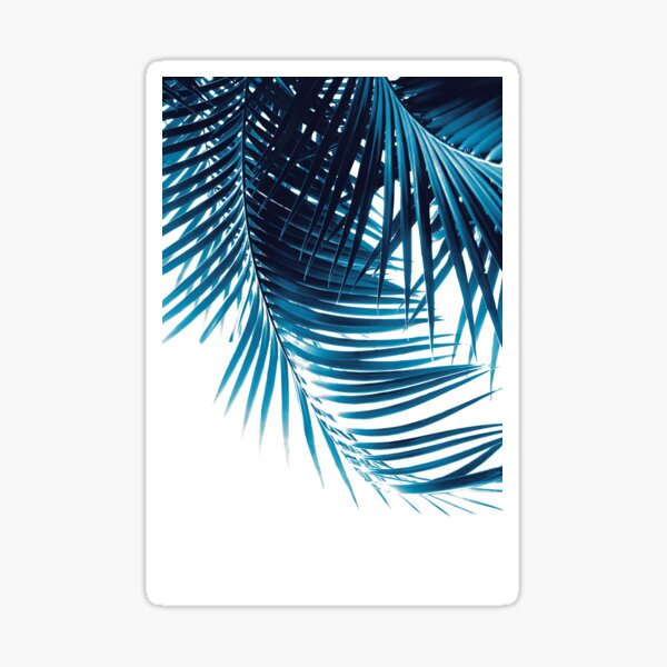 Item preview, Palm Leaves Blue Vibes #1 #tropical #decor #art designed and sold by Anita's & Bella's Art.