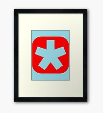 Choose the color of your clan (plain red) Framed Print