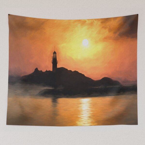 Item preview, Lighthouse Sunset Art designed and sold by Londonimages.