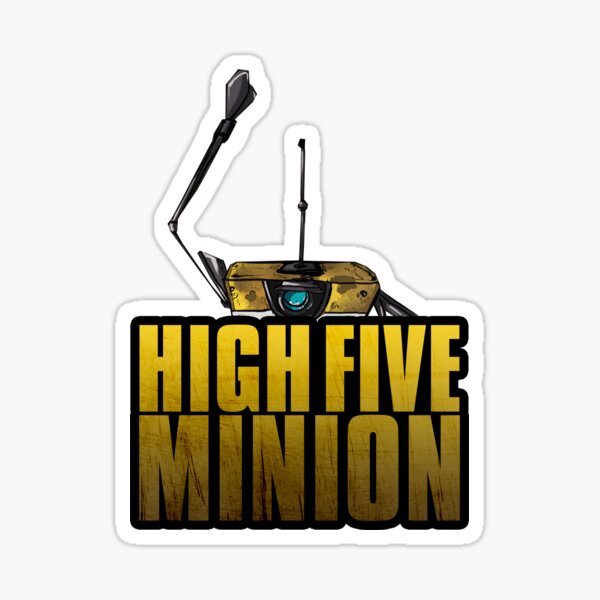 Vista previa del artículo con la obra «Claptrap High Five Minion», diseñado y vendido por simonhoratiu.