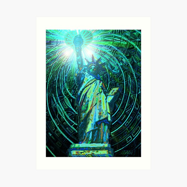 lady liberty - digital - 2010 Art Print