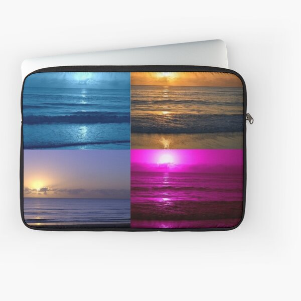 Sunrise Blue Pink Purple & Natural Gold Coast Australia Laptop Sleeve