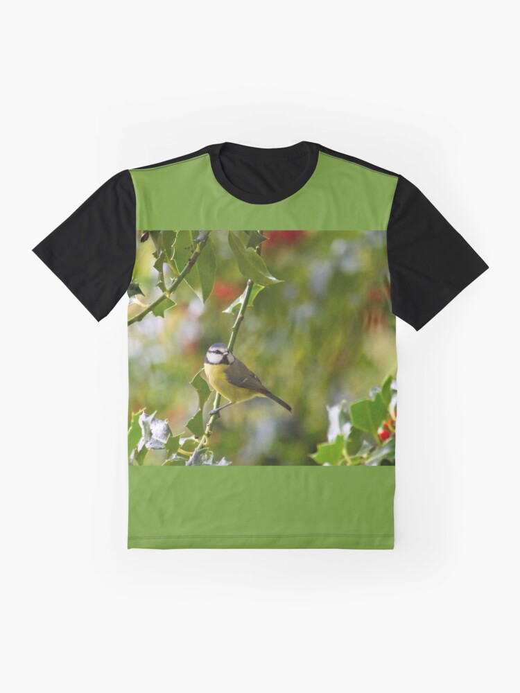 Alternate view of Blue Tit (Cyanistes caeruleus) Graphic T-Shirt
