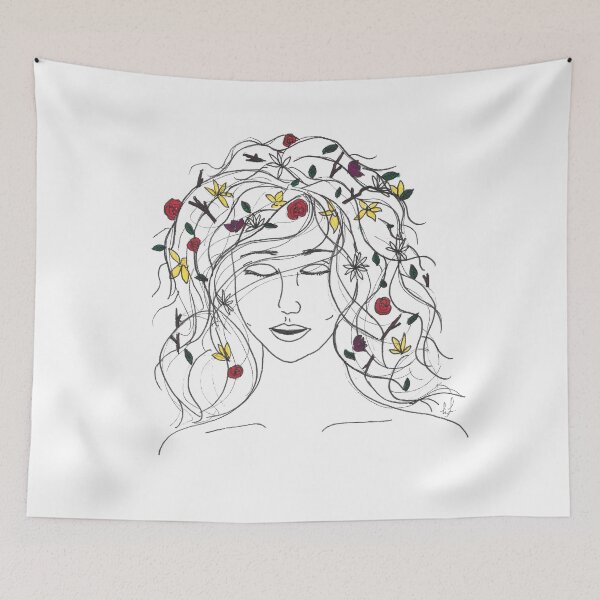Item preview, Flowers in Her Hair designed and sold by LizLanspery.