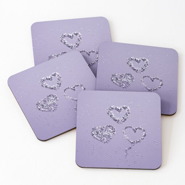 Item preview, Ultra Violet LOVE Glam Hearts #1 (Photo of Glitter Only - Not Reflective) designed and sold by Anita's & Bella's Art.