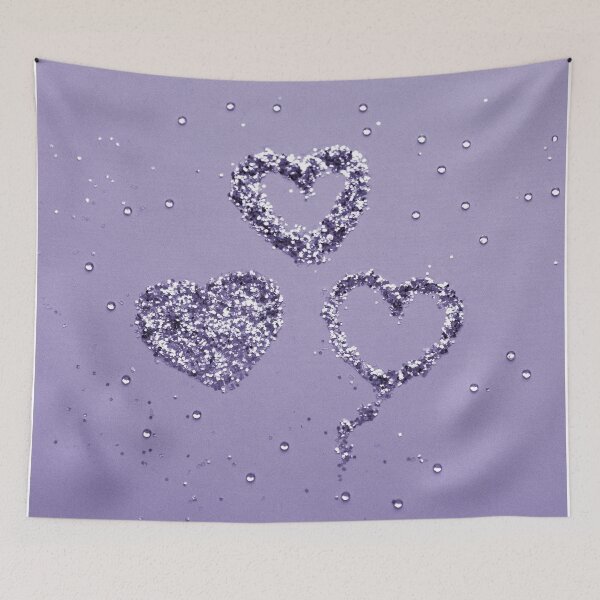 Item preview, Ultra Violet LOVE Glam Hearts #1 (Photo of Glitter Only - Not Reflective) designed and sold by Anita's & Bella's Art.