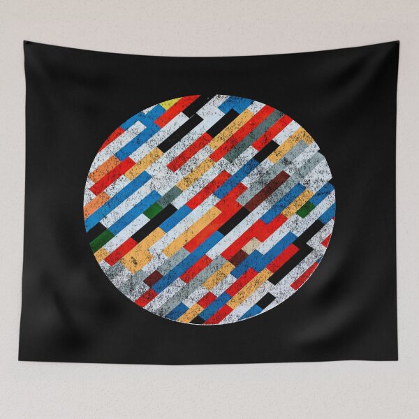 Item preview, Colorful Distressed Rainbow Stripes designed and sold by EightWinds.