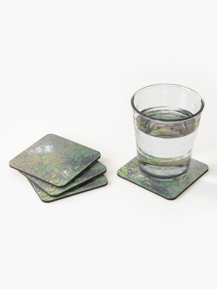 Alternate view of Autumnal Leaf Colours in Woodland Trees Coasters (Set of 4)