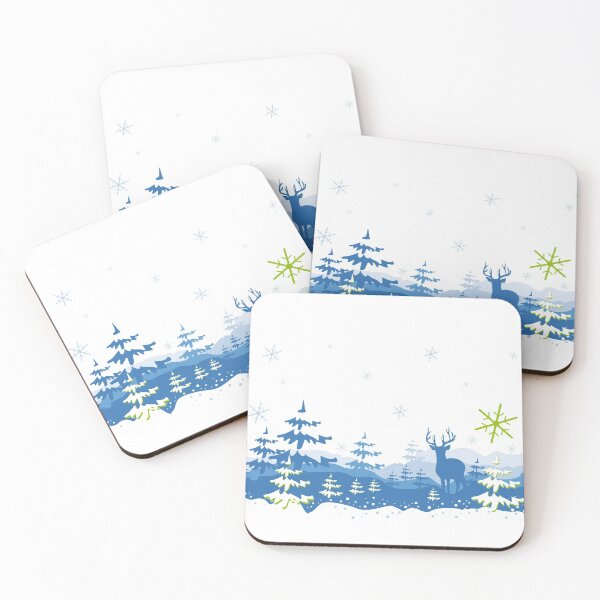 Item preview, Snow landscape with deer designed and sold by Kritzel-Claudi.