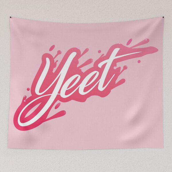 Aperçu de l'œuvre YEET Paint Splatter Pink créée et vendue par Jess Less.