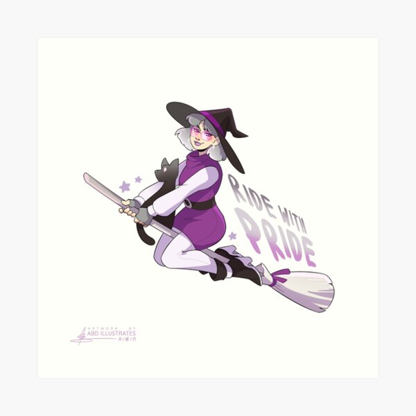 Ride with Pride - Asexual Art Print