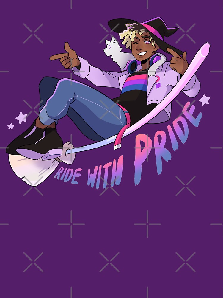 "Ride with Pride Bi" Tshirt by ABDillustrates Redbubble