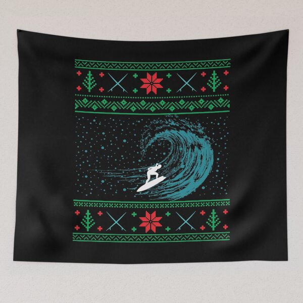 Item preview, Christmas Surfing Surfboard Surfing Ugly Christmas designed and sold by mrsmitful.