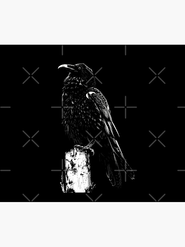 Raven #1 on black by GrizzlyVision