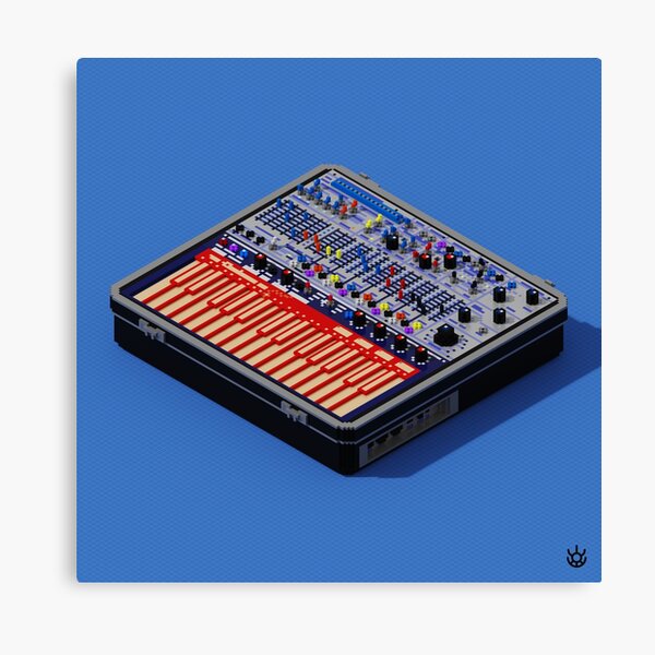 Iconic Synths - Music Easel Canvas Print