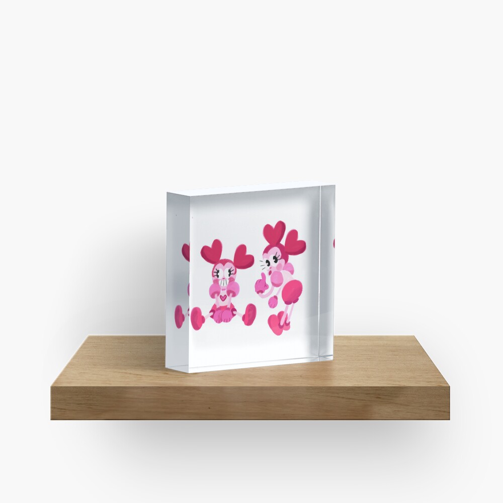 Goofy Spinel Acrylic Block