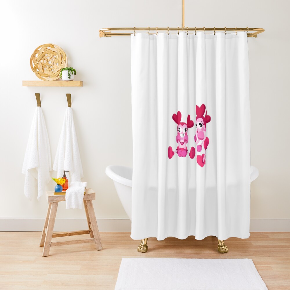 Goofy Spinel Shower Curtain