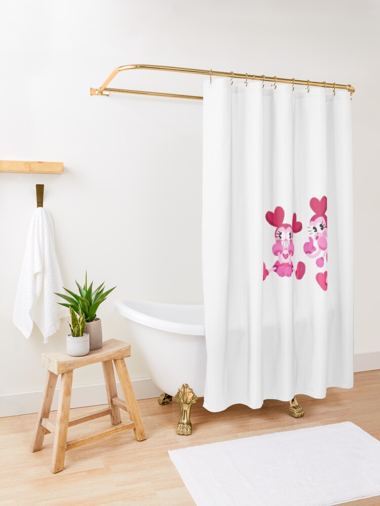 Alternate view of Goofy Spinel Shower Curtain