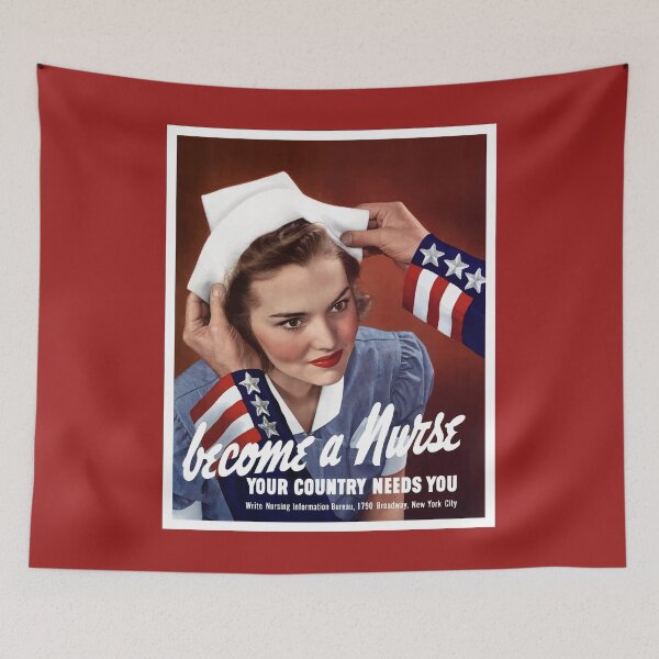 Item preview, Become A Nurse - Your Country Needs You -- WW2 designed and sold by warishellstore.