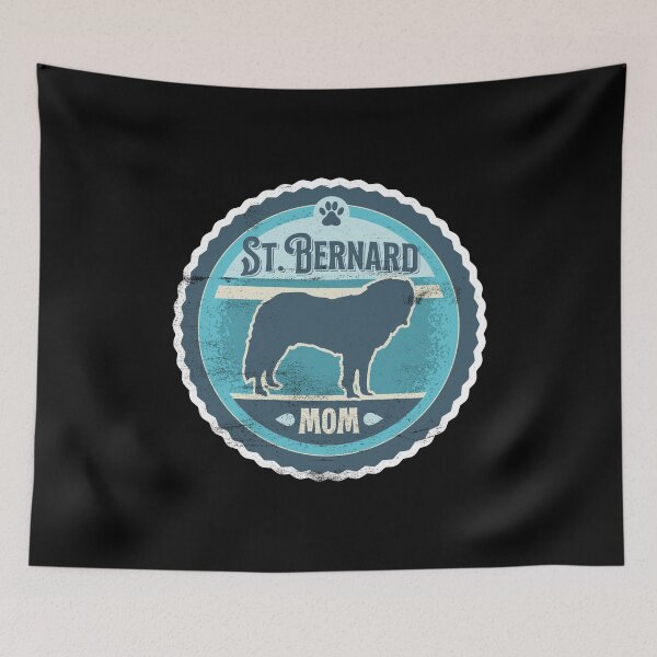 Item preview, St. Bernard Mom - Distressed Saint Bernard Silhouette Design designed and sold by DoggyStyles.