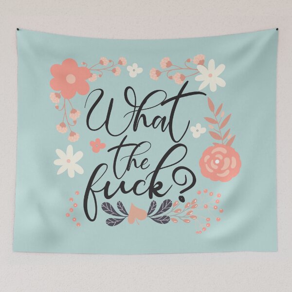 Item preview, What The Fuck, Quote designed and sold by DirtyAngelFace Shop.