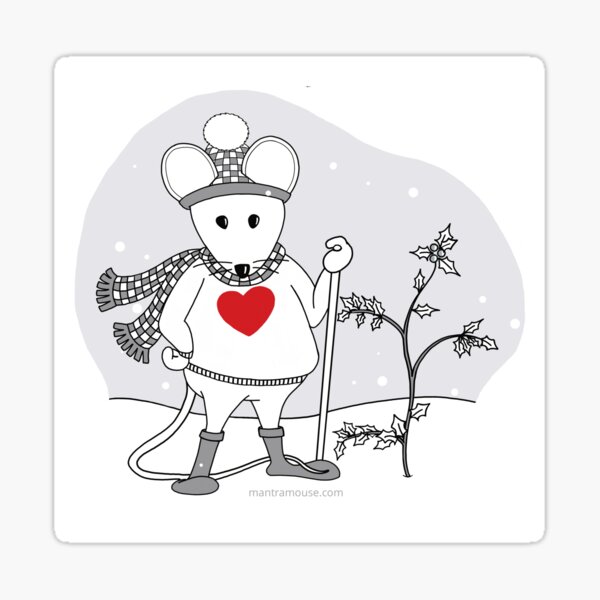 MantraMouse® as SnowMouse Sticker