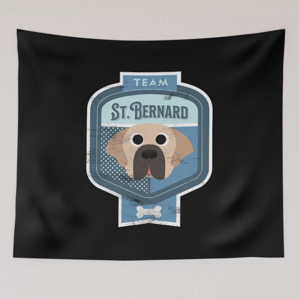 Item preview, Team St. Bernard - Distressed Saint Bernard Beer Label Design designed and sold by DoggyStyles.